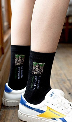 (售完)藝術家人像 五入組 | 中筒襪