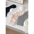 夏日薄款簍空純色襪 五入組 | 短襪_1