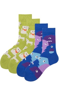 屎狗追逐GAME 二入組 | 中筒襪