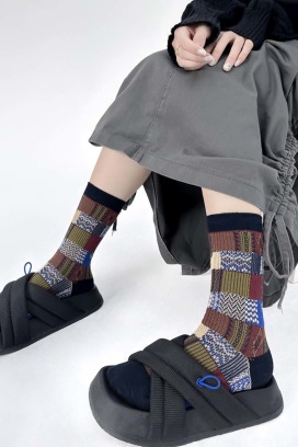 拼湊的街道 四入組 | 中筒襪