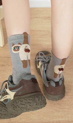 三色貓蛋蛋 三入組  | 中筒襪