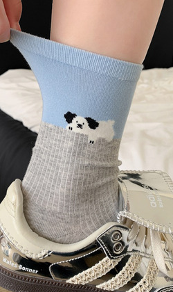 小狗狗可能不是想要零食 四入組 | 中筒襪