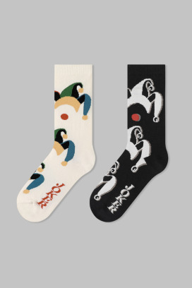 小王與小丑 二入組 | 長襪