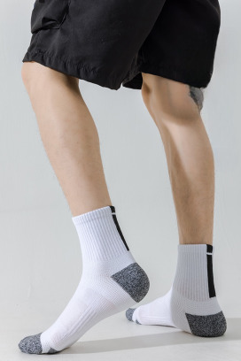 抗震減壓運動毛巾底籃球襪 四入組 | 短襪