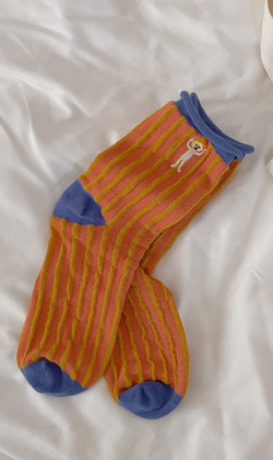 (售完)阿呆的小白鴨 二入組 | 中筒襪