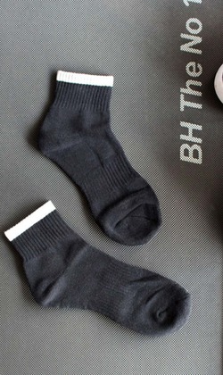 (售完)拼色腳底加厚毛圈運動襪 五入組 | 短襪