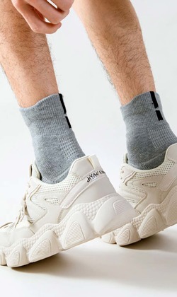 (售完)特殊針織籃羽球加厚毛巾襪 三入組 | 短襪