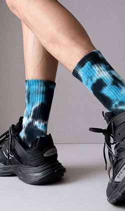 紮染 四入組 | 中筒襪