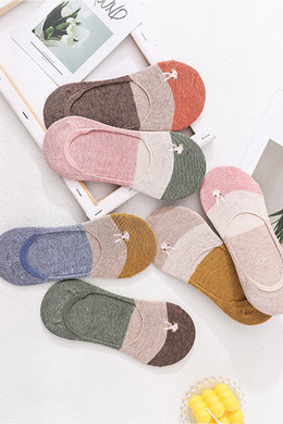 日系刺繡兔子止滑隱形襪 六入組 | 短襪