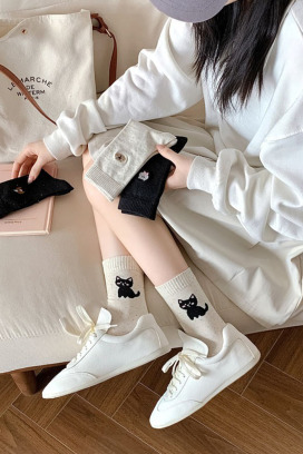 家貓、家熊、家狗 四入組 | 中筒襪