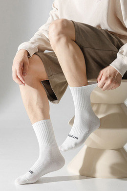 男女減震毛巾底運動襪 五入組 | 中筒襪