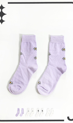 小花小情小愛 | 中筒襪 四款售