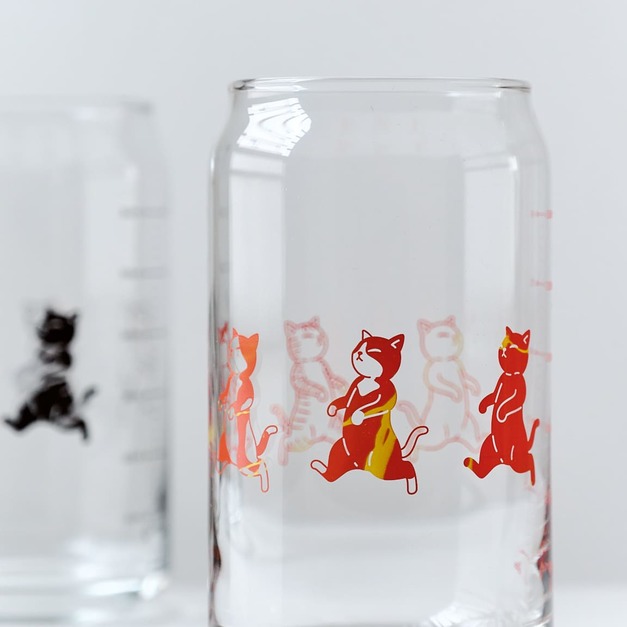 【限量】旋轉吧，貓仔！手作渲染網印杯