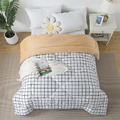 【媚格德莉MIGRATORY】雙人可水洗抑菌波波絨暖冬被-經典格紋_3