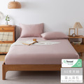 【媚格德莉MIGRATORY】單人60支天絲兩件式床包枕套組-月紗粉