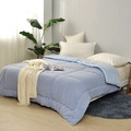 【ANSON 安心寢居】雙人軟芙絨暖冬被-藍霧奶昔_2