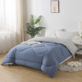 【媚格德莉MIGRATORY】雙人3D波波絨可水洗抑菌暖冬被-晨曦藍_2