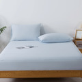 【媚格德莉MIGRATORY】單人極致涼感抱冰枕套床包組-薄霧藍_1