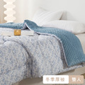 【媚格德莉MIGRATORY】雙人可水洗抑菌波波絨暖冬被-暖暮花間