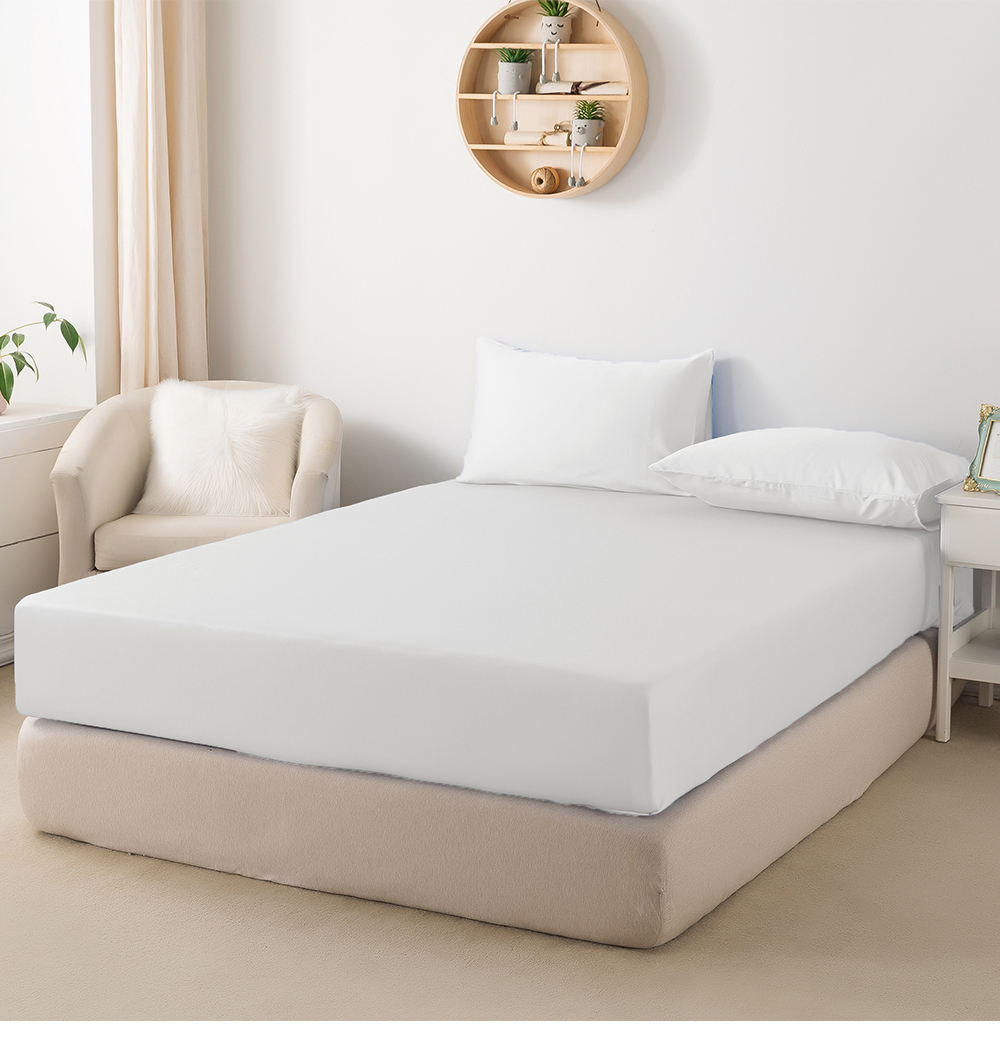 MIGRATORY 媚格德莉 - 60支天絲四件式被套床包組-白色 (加大(180x186cm))