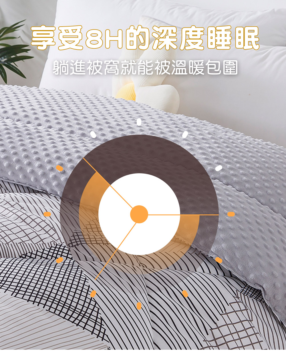 MIGRATORY 媚格德莉 - 3D安撫波波絨水洗抑菌暖冬被-迷幻世界 (雙人)