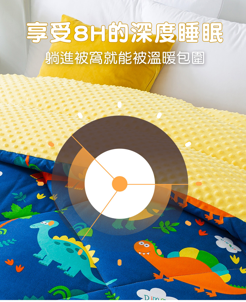 MIGRATORY 媚格德莉 - 3D安撫波波絨水洗抑菌暖冬被-侏儸紀世界 (雙人)