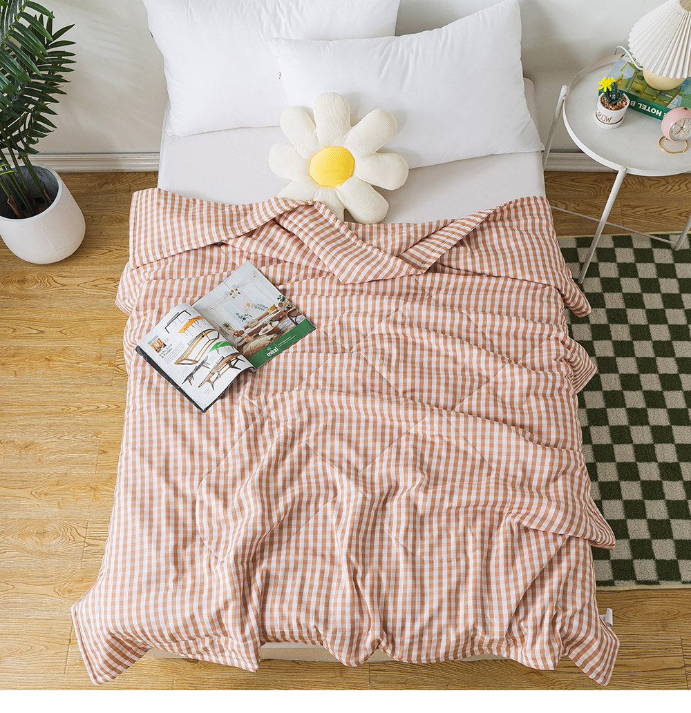 MIGRATORY 媚格德莉 - 竹纖維涼感抑菌水洗涼被-日式格調-粉 (150x186cm)