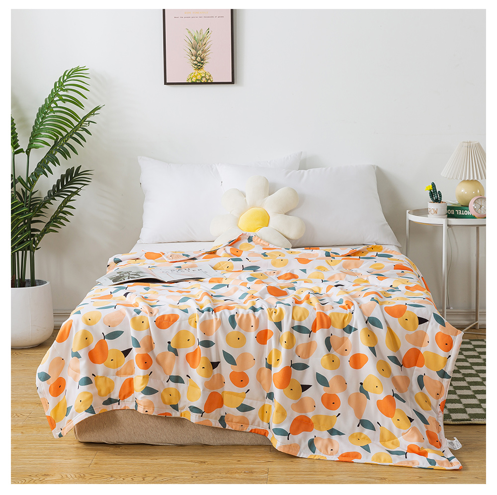 MIGRATORY 媚格德莉 - 竹纖維涼感抑菌水洗涼被-小清新-黃 (150x186cm)