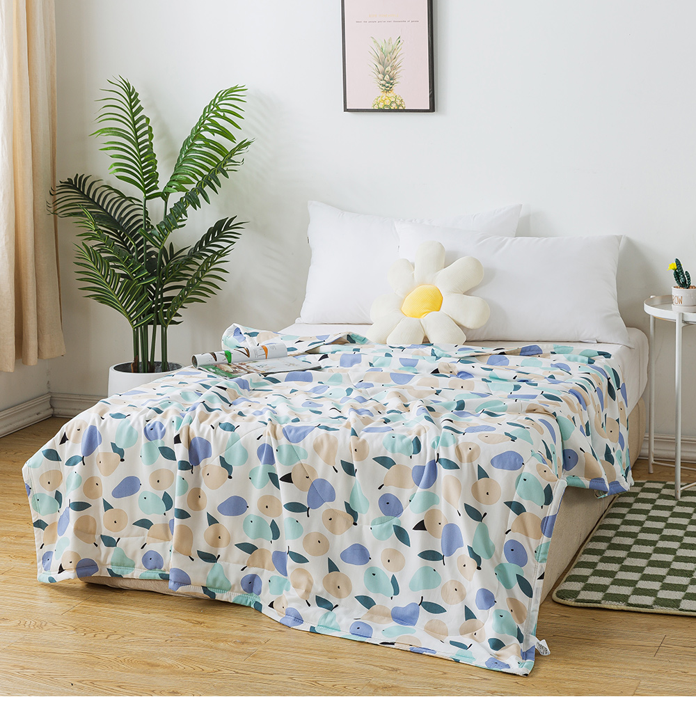 MIGRATORY 媚格德莉 - 竹纖維涼感抑菌水洗涼被-小清新-藍 (150x186cm)