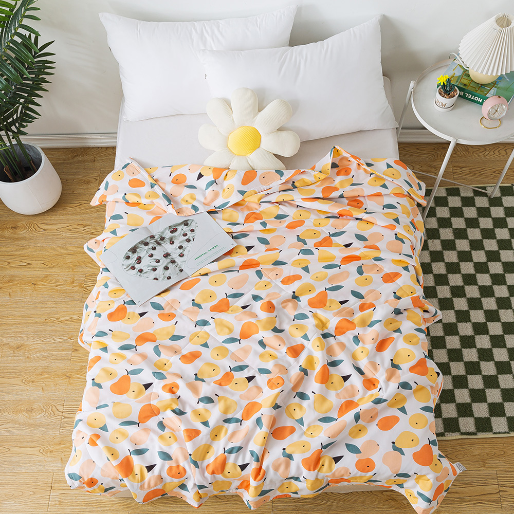 MIGRATORY 媚格德莉 - 竹纖維涼感抑菌水洗涼被-小清新-黃 (150x186cm)