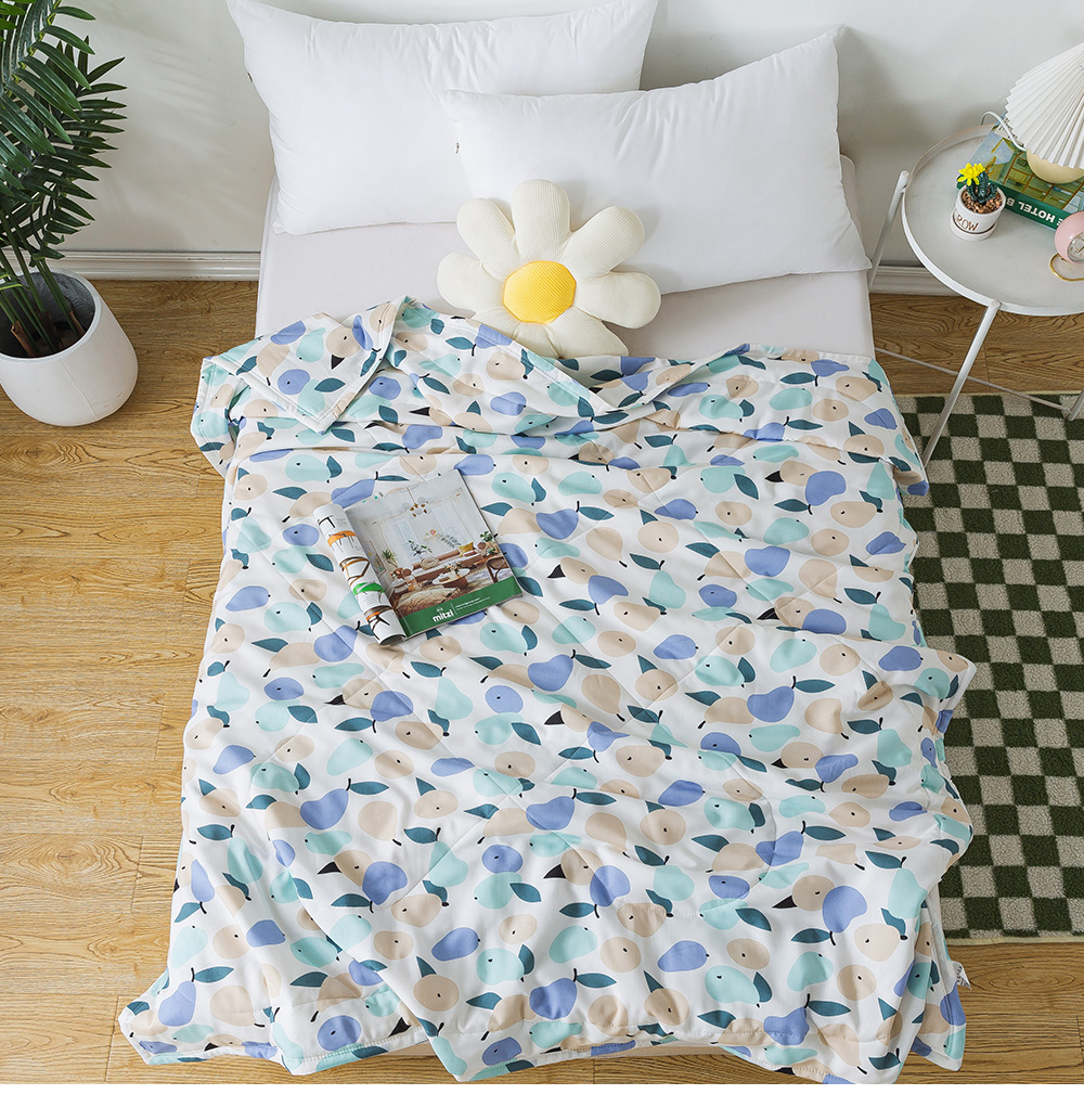 MIGRATORY 媚格德莉 - 竹纖維涼感抑菌水洗涼被-小清新-藍 (150x186cm)