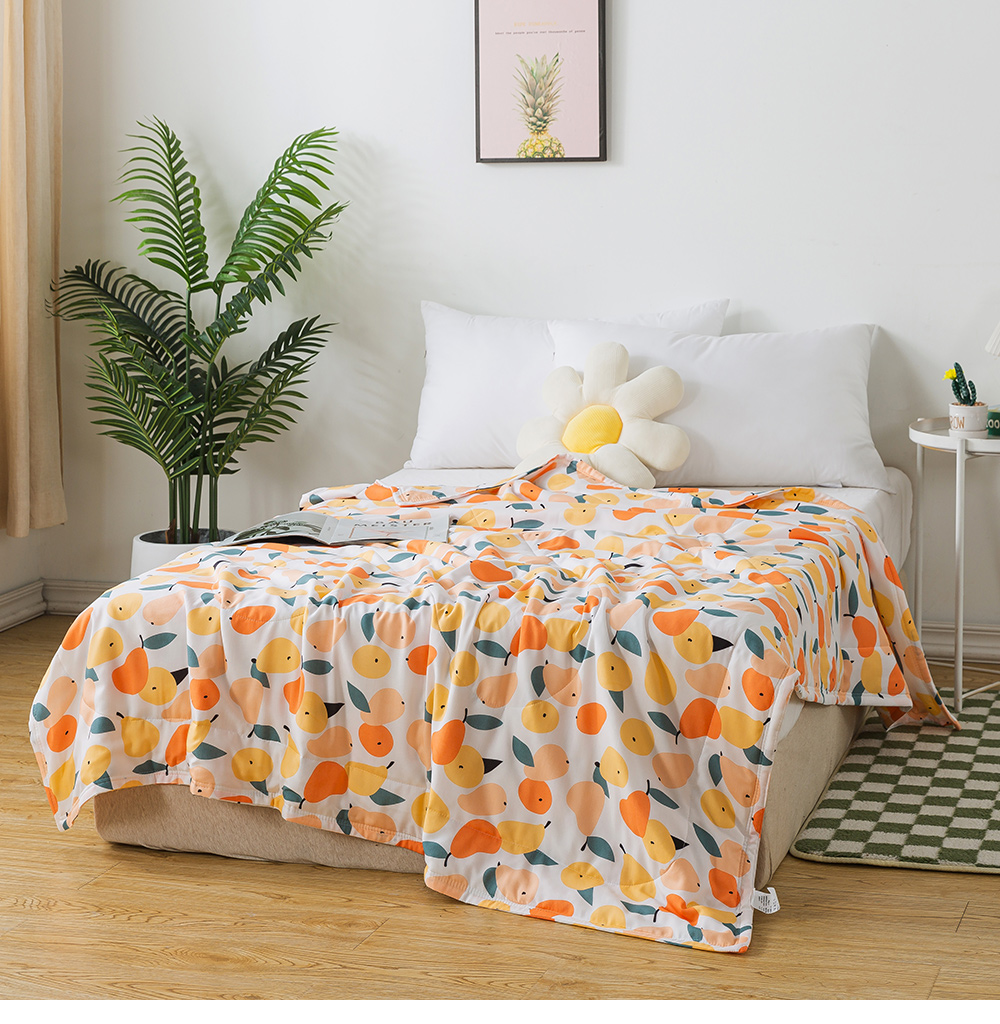 MIGRATORY 媚格德莉 - 竹纖維涼感抑菌水洗涼被-小清新-黃 (150x186cm)