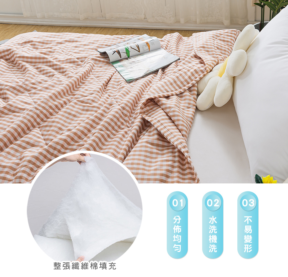 MIGRATORY 媚格德莉 - 兒童竹纖維抑菌可水洗四季蓋被/涼被-日式格調-粉 (100x120cm)