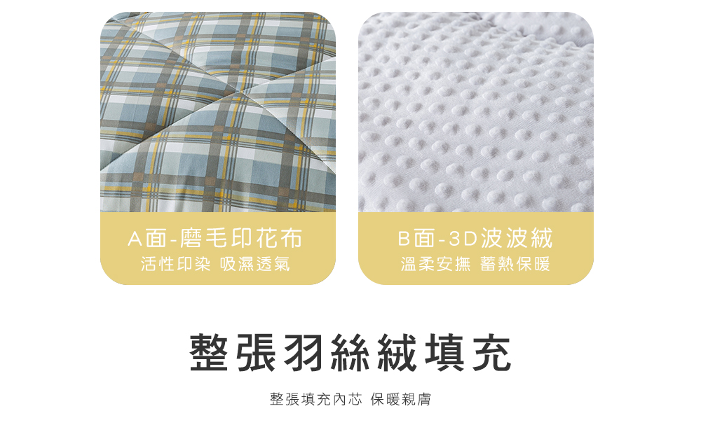 MIGRATORY 媚格德莉 - 可水洗抑菌波波絨暖冬被-悠然時光 (雙人)