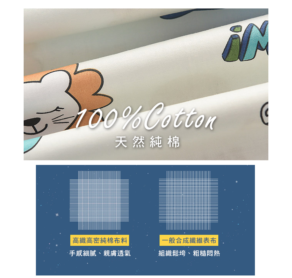 MIGRATORY 媚格德莉 - 兒童睡墊專用布套(不含睡墊)-萌寵派對 (60x130cm)