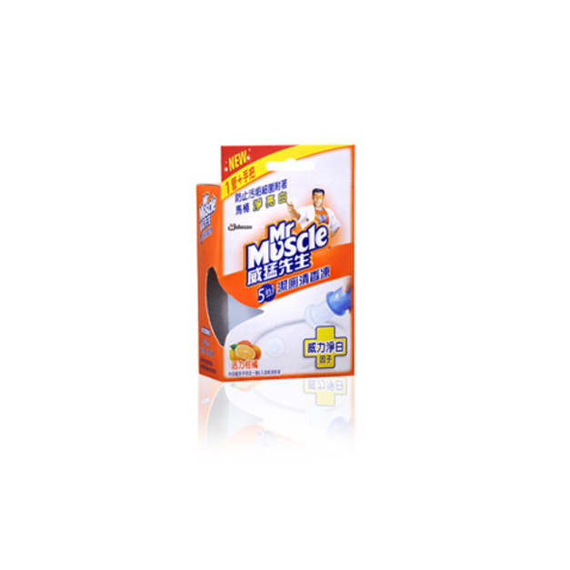 威猛先生 潔廁清香凍-活力柑橘-1管+手把