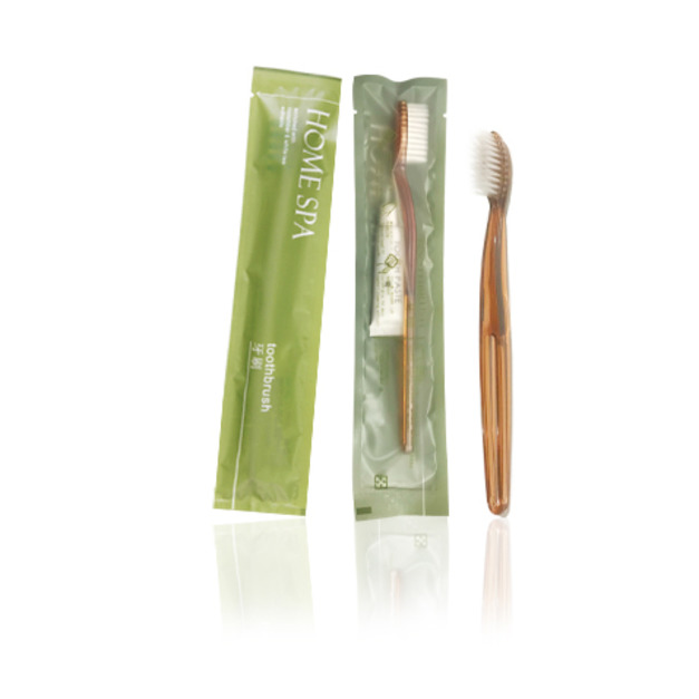 home spa - 棕色牙刷組