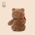 【JOOKI 捉趣】精品娃娃玩偶 玫瑰小熊 (28.5cm) 贈品牌束口袋_6