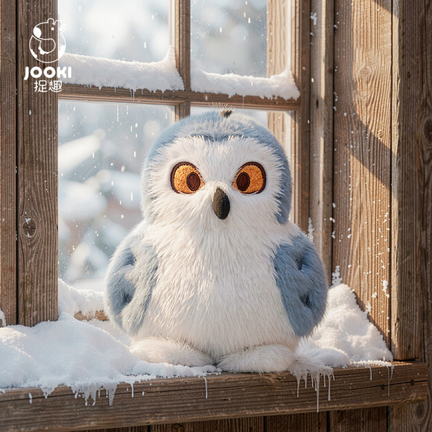 【JOOKI 捉趣】精品娃娃玩偶 秘境奇羽系列-雪鴞 (約15cm) 贈品牌束口袋