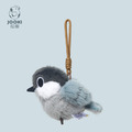 【JOOKI 捉趣】精品娃娃玩偶 大山雀/八哥/棕背伯勞鳥吊飾 (11cm) 贈品牌束口袋_2