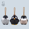 【JOOKI 捉趣】精品娃娃玩偶 大山雀/八哥/棕背伯勞鳥吊飾 (11cm) 贈品牌束口袋