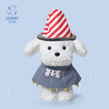 【JOOKI 捉趣】精品娃娃玩偶 雨衣系列-校狗維特 (30cm) 贈品牌束口袋_5
