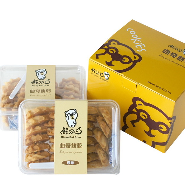 熊介巧原味曲奇餅二入組禮盒