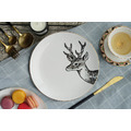 動物系列 - Sika Deer鹿20cm 金邊骨瓷餐盤(會員優惠中)