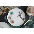 警世系列 - 鹿骨骼 20cm 金邊骨瓷餐盤(會員優惠中)_2