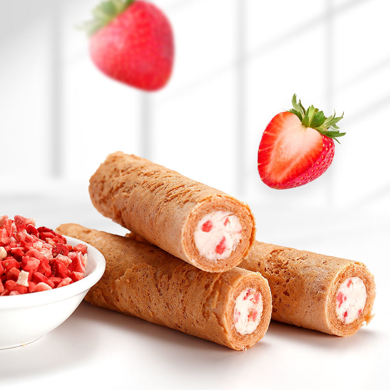 滿餡蛋捲-顆粒草莓