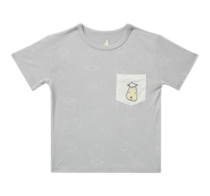 Cute灰色幼童短袖上衣(0-12歲)