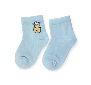 藍色抱抱羊幼童短襪