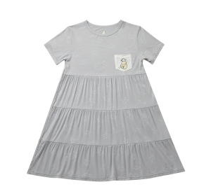 Cute系列幼童洋裝(白/灰)3-8歲