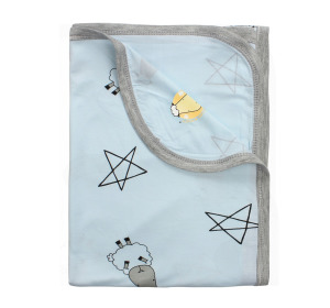 大星星羊單層被毯(藍/黃/紅/白)0-36m